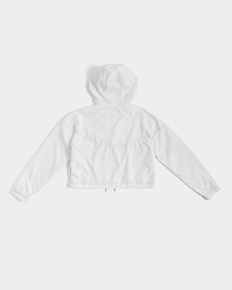 HELLO NUDIST Women's Cropped Windbreaker