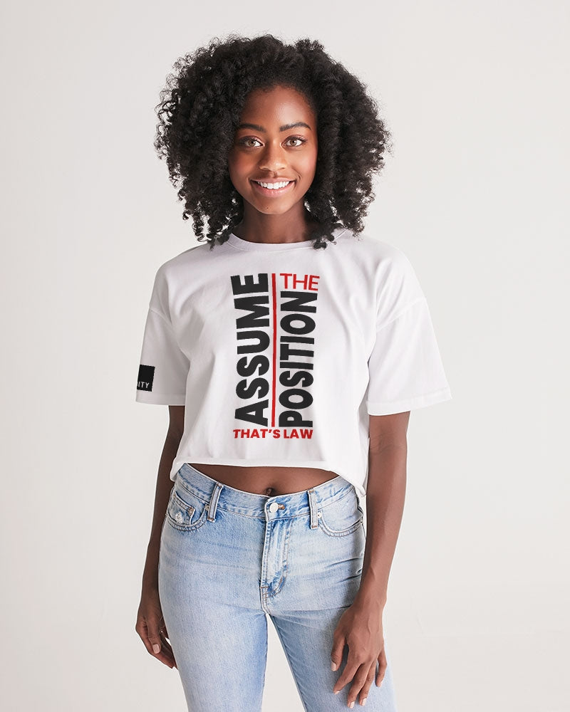 Assume the Position Women's Lounge Cropped Tee