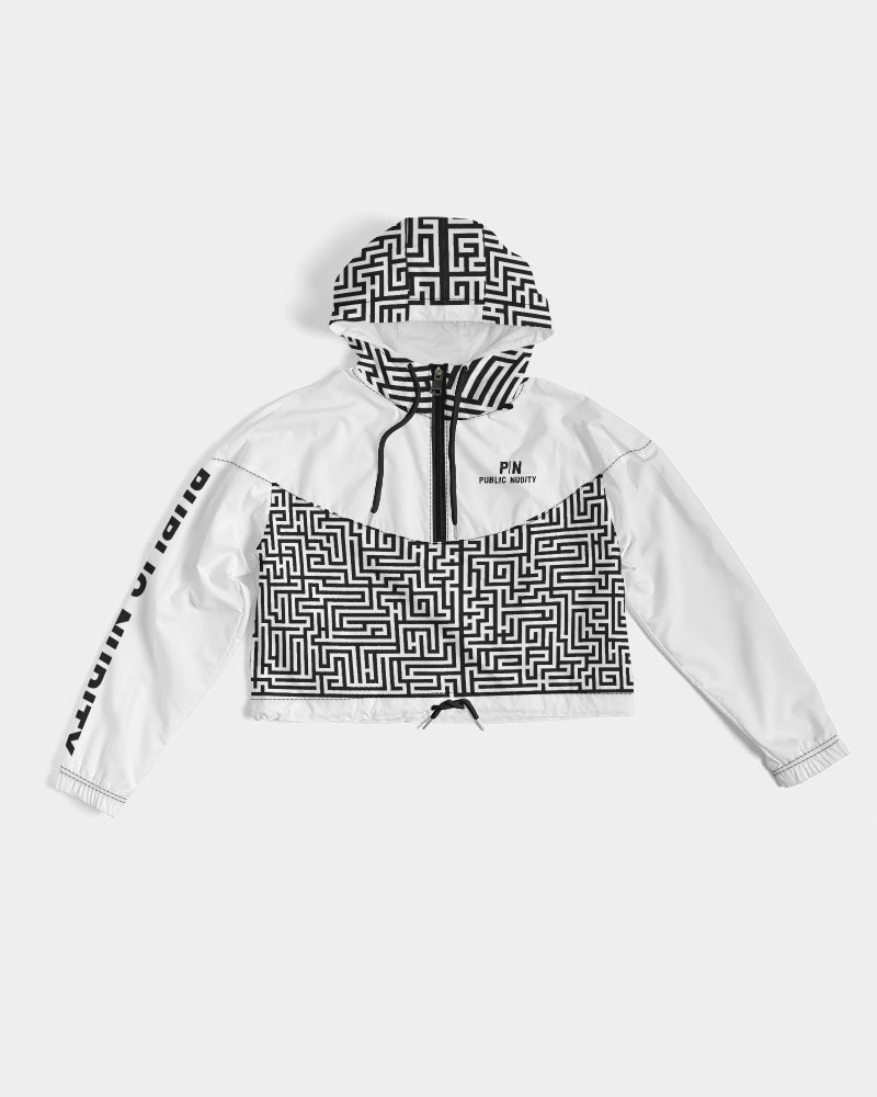 THE LIFE MAZE Women's Cropped Windbreaker