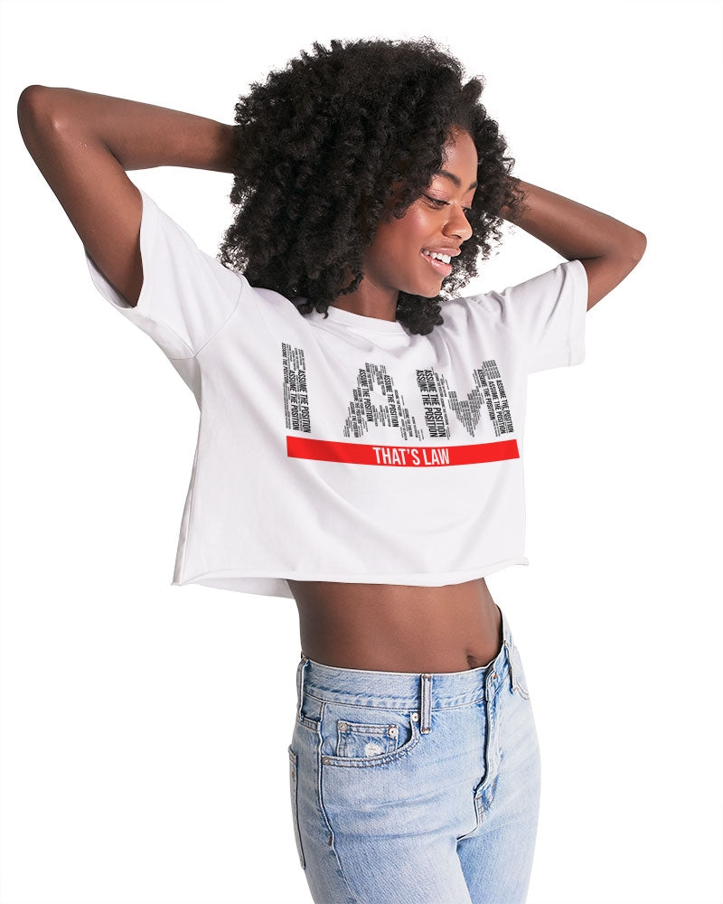 I Am- That's Law Women's Lounge Cropped Tee