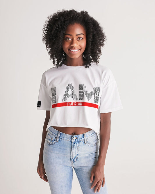 I Am- That's Law Women's Lounge Cropped Tee