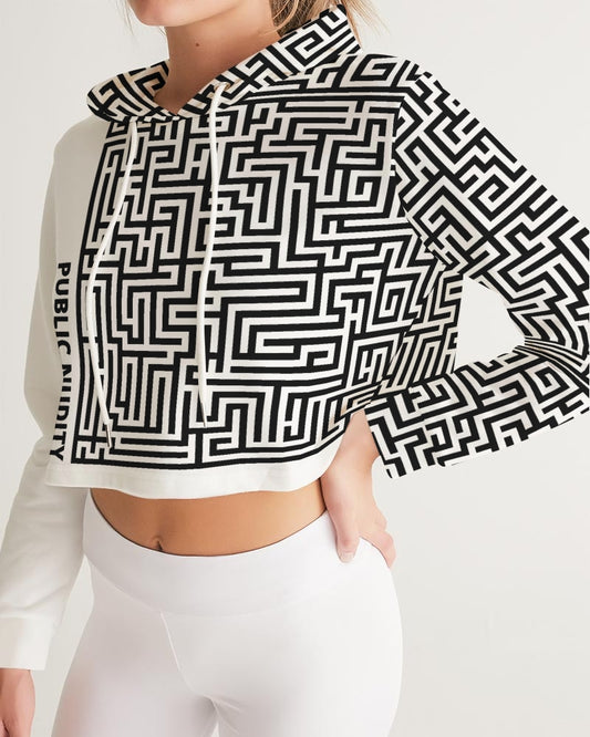 THE LIFE MAZE Women's Cropped Hoodie