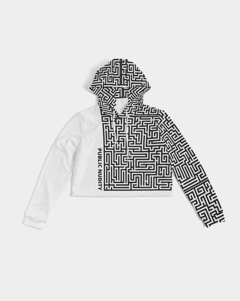 THE LIFE MAZE Women's Cropped Hoodie