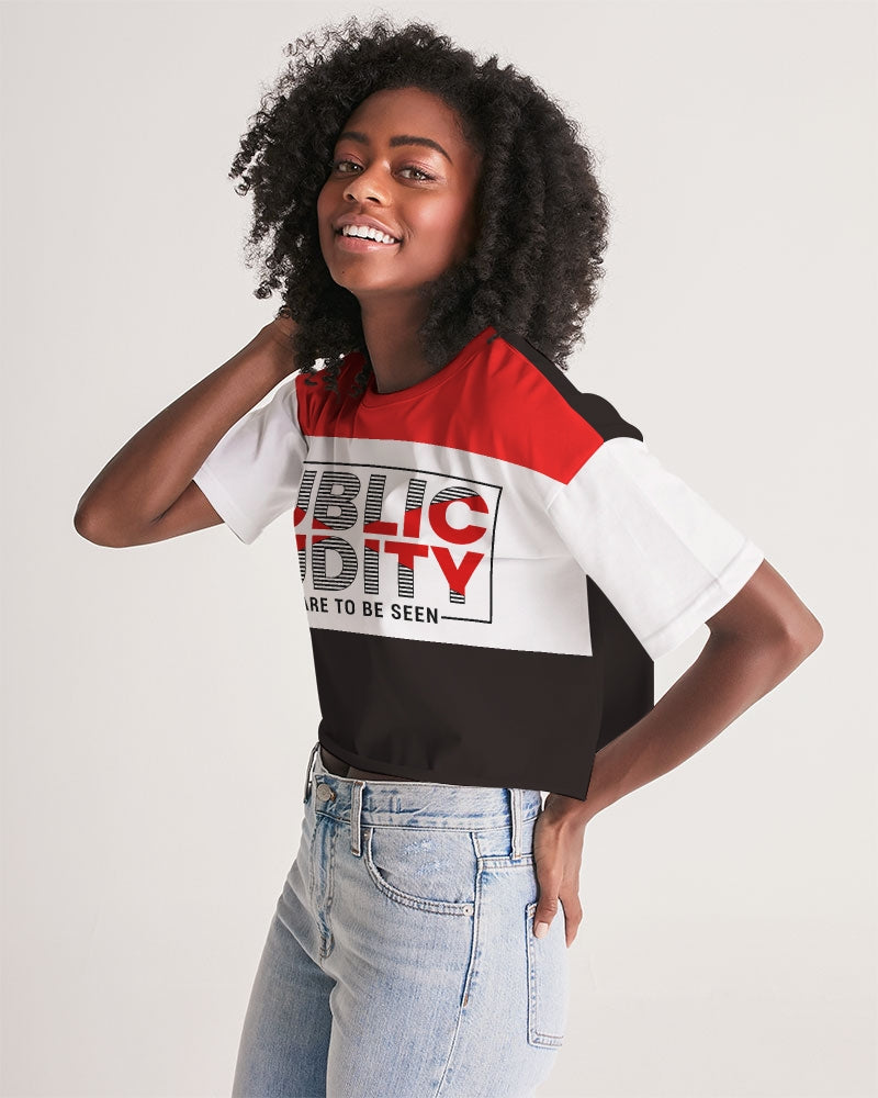 Prepare to Be Seen Women's Lounge Cropped Tee