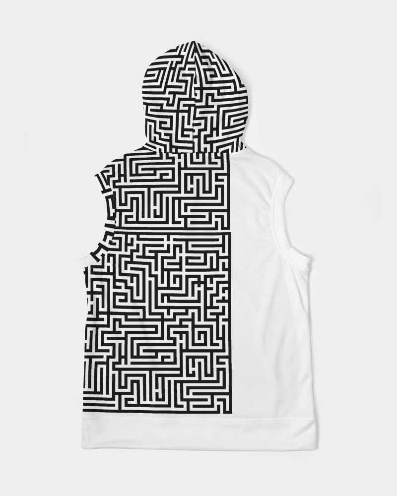 THE LIFE MAZE Men's Premium Heavyweight Sleeveless Hoodie