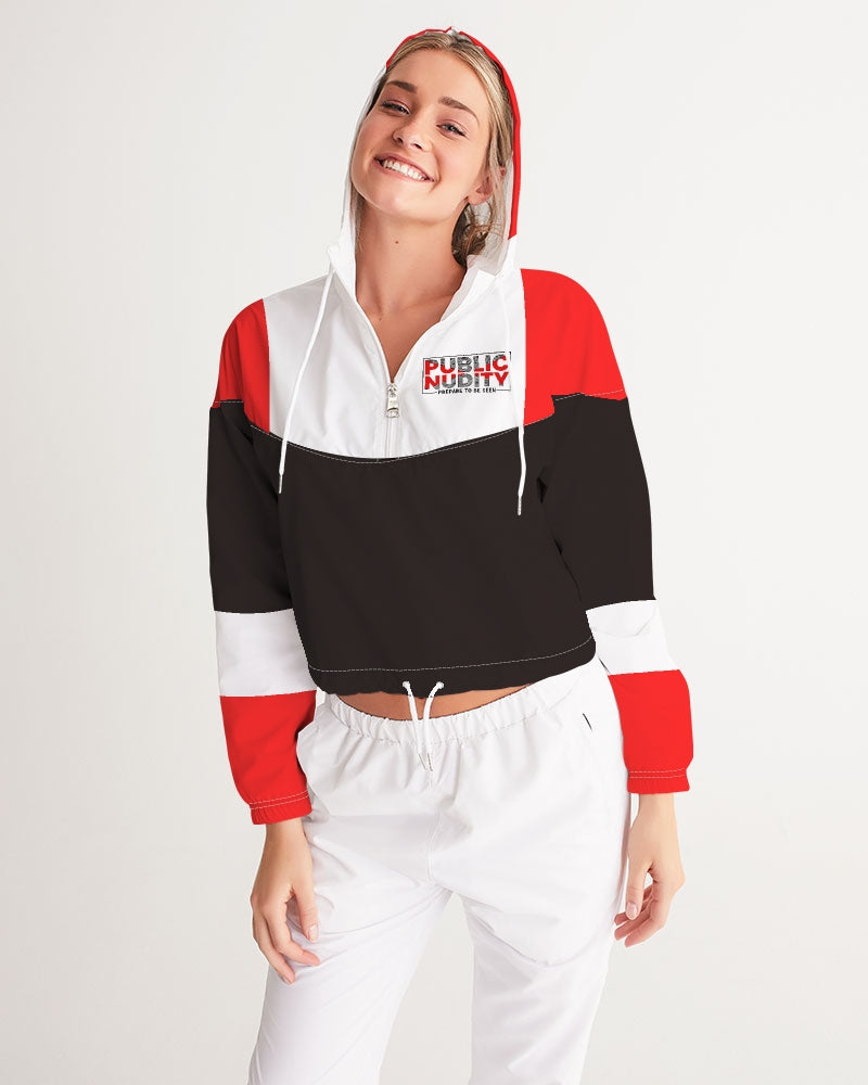 Prepare to Be Seen Women's Cropped Windbreaker