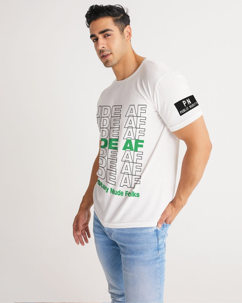 NudeAF Green - Black Design Men's Tee