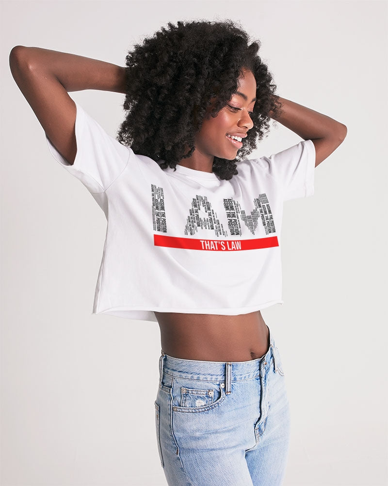 I Am- That's Law Women's Lounge Cropped Tee