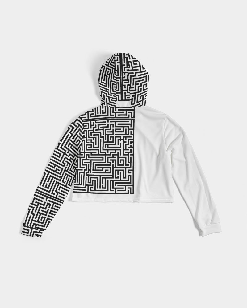 THE LIFE MAZE Women's Cropped Hoodie