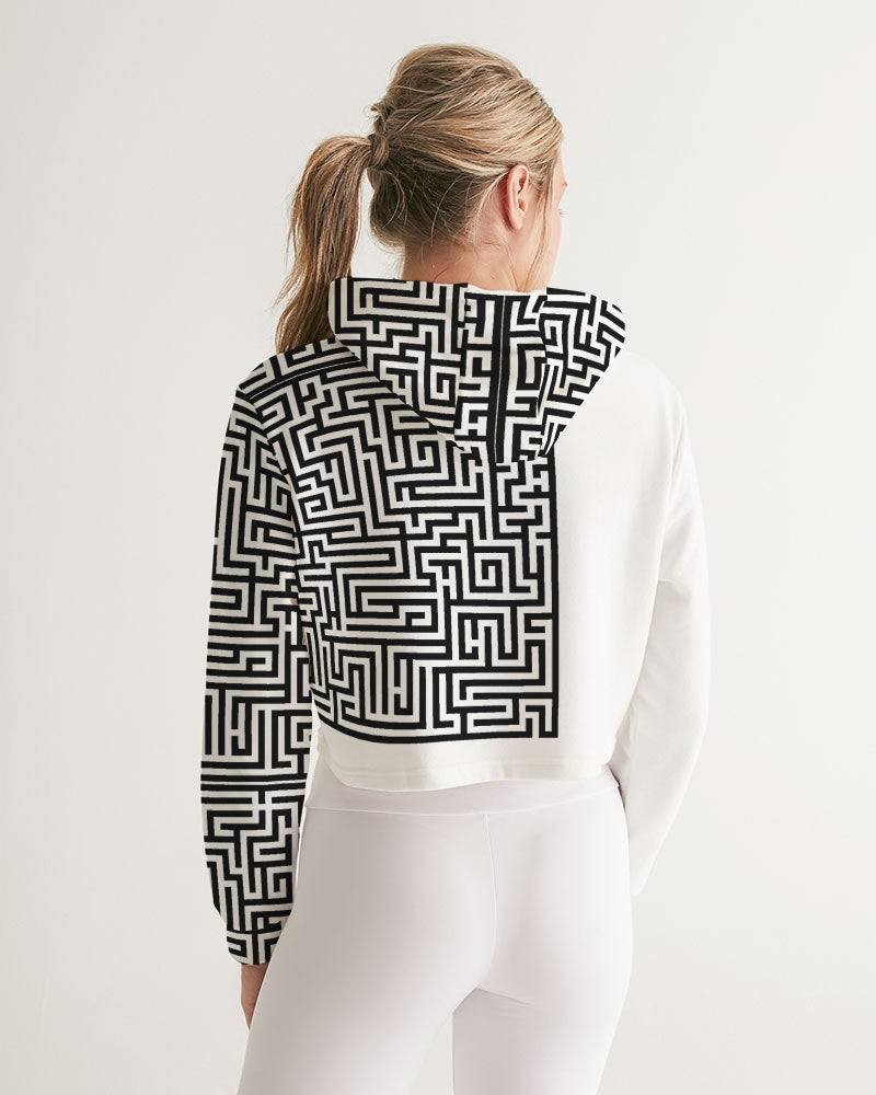 THE LIFE MAZE Women's Cropped Hoodie